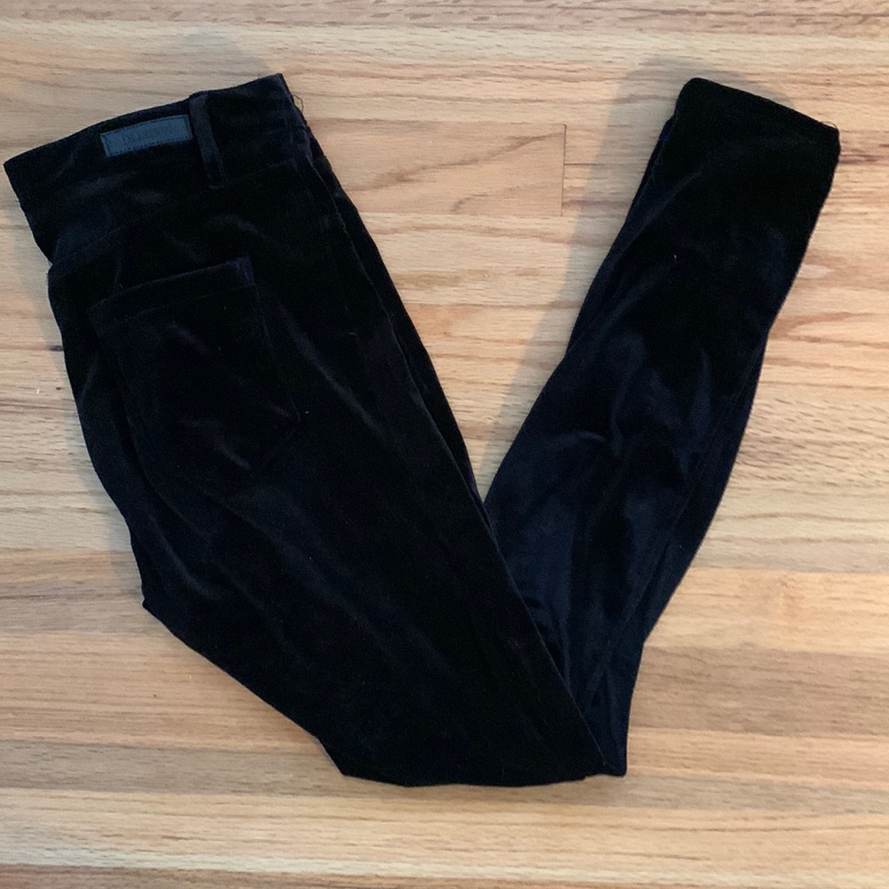 BLANK NYC VELVET BLACK PANTS